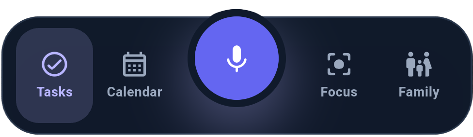 NextCue bottom navigation preview